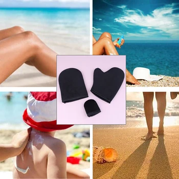 

High Quality Reusable Body Self Tan Applicator Tanning Gloves Cream Lotion Mousse Body Cleaning Glove Self Tanner