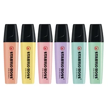 Stabilo – stylo marqueur de mise au point, avec surligneur Pastel, pour étudiant et bureau, 70