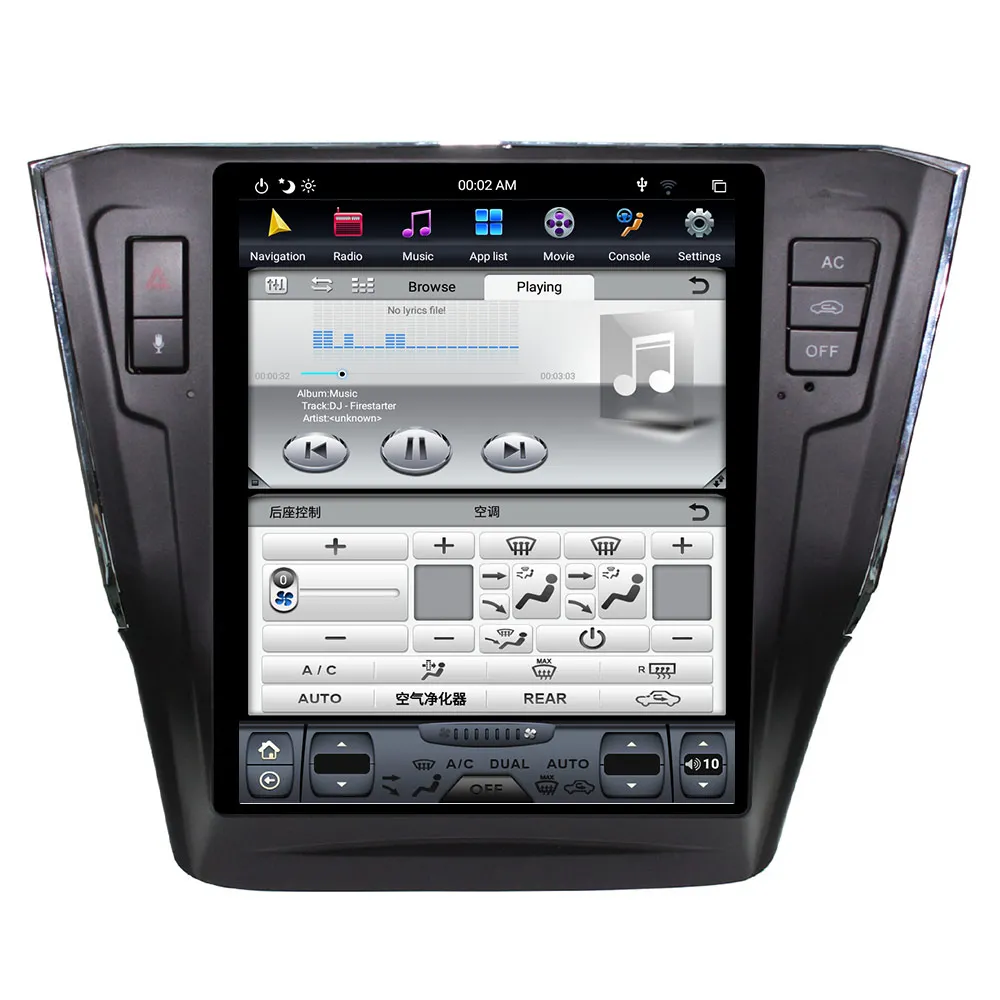 4G 64G PX6 Android 9,0 автомобильный Радио Tesla вертикальный экран для c Passat аудио плеер In-dash Carplay gps навигация