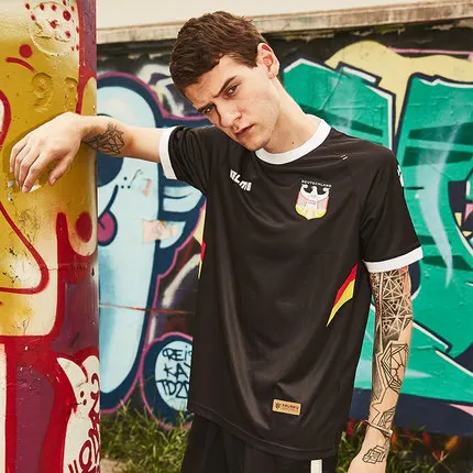 KELME Франция Home Away Футбол Культурный рубашка 3781001 - Цвет: Black(no number)
