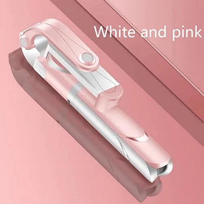 White And Pink 3 в 1 монопод Bluetooth XT09 селфи палка беспроводной затвор селфи палка для iPhone samsung Xiaomi huawei - Цвет: White And Pink