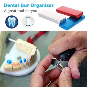 

6 Blocks Dental Bur Organizer Holder Case Box Rack for Dentist Use Dental Supplies Tools Dental Bur Organizer Holder Case