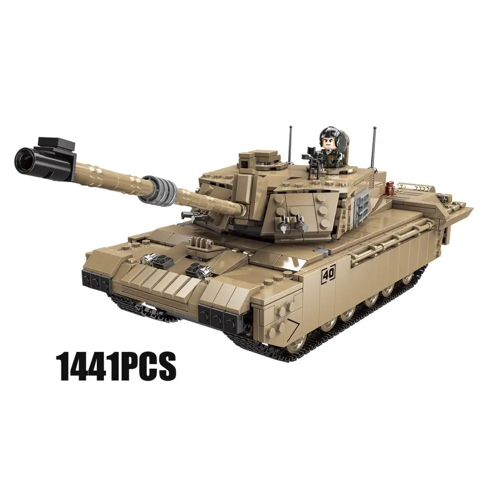 

Modern Military Britain Fv 4034 Challenger Ii Main Battle Tank Batisbricks Building Block Ww2 Army Forces Figures Bricks Toys