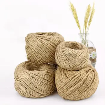 

Hemp rope true color three strands hemp rope diy hand-woven rope retro garden decoration single strand 3 strands thickness