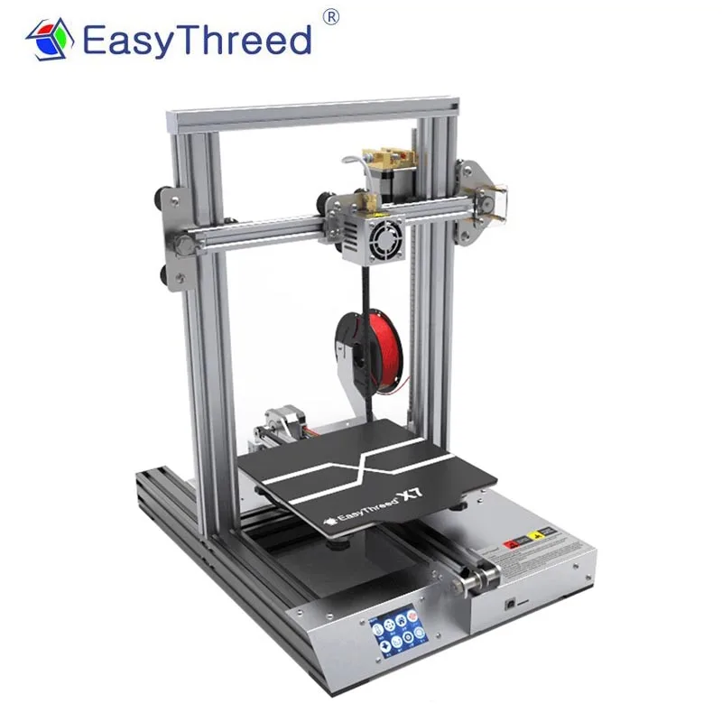 3D принтер EasyThreed X7 FDM большого размера с высокотемпературным соплом 2 4 дюйма ЖК
