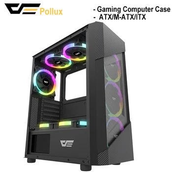 

DarkFlash Pollux Computer Gaming PC Case USB 3.0 For ATX M-ATX ITX Motherboard PC Case Desktop Computer Empty Chassis Case