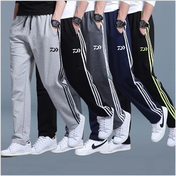 

Daiwa Striped Fishing Pants Men Fishing Clothes men's casual pants Sweatpants Cotton Cycling Hiking Quick Dry Outdoor clothing
