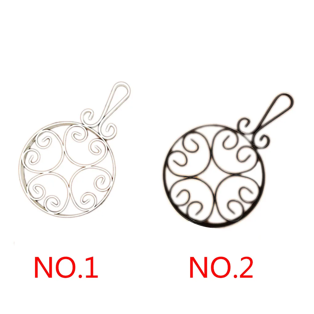 Кованого железа Trivet теплоизоляционный коврик современный обеденный стол колодки кухонный декор для хранения