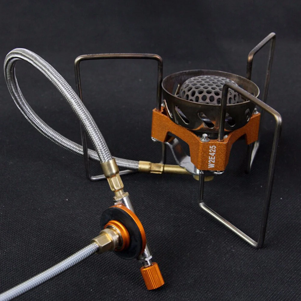 

Camping Portable High Pressure Picnic Hiking Outdoor BBQ Adapter Flat Gas Tank Accessories For Burners Extension Tube Metal