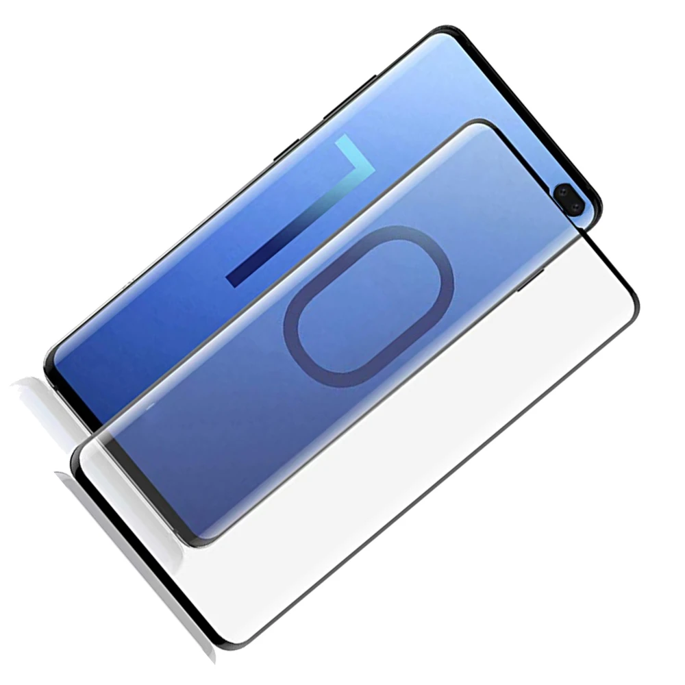 

Ultra Thin Protective Tempered Glass For Samsung S10 Cruved Edge Screen Protective HD Protector Film For Samsung Galaxy S10 Plus