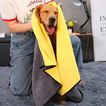 

1Pcs Dog Cat Puppy Pet Towel Microfiber Strong Absorbing Water Bath Goods for Pets Towel Dry Hair Dog Towels 3 Size