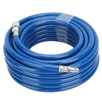 

1/4" MNPT 15M(50ft) Compressor Air Line Hose Blue Flexible (850 psi)Pneumatic Air Hose with Quick Connector for Air Compressor