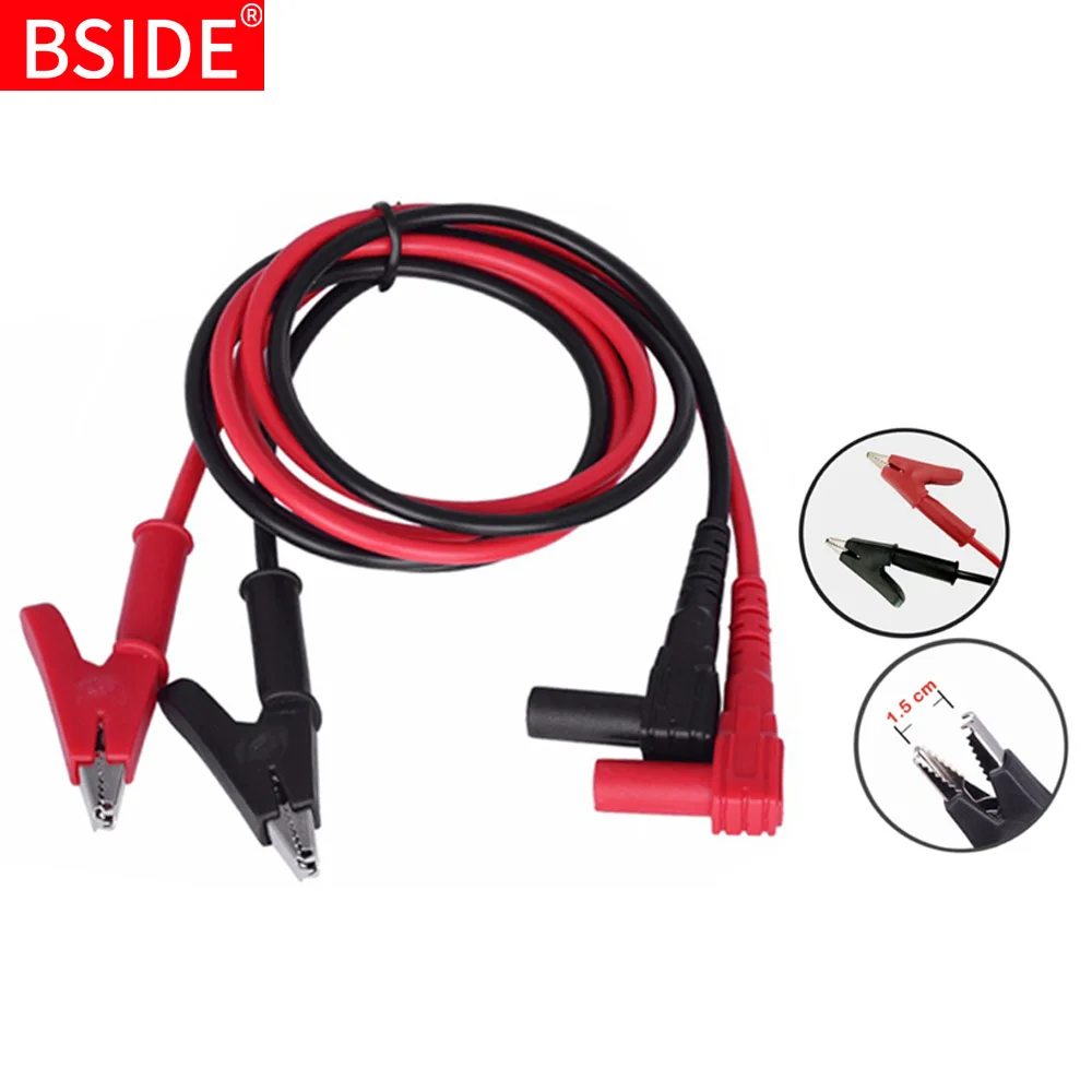 BSIDE T1101 высокое качество утепленная Тесты привести мультиметр защищенный зажим «крокодил» зажимом «крокодил»