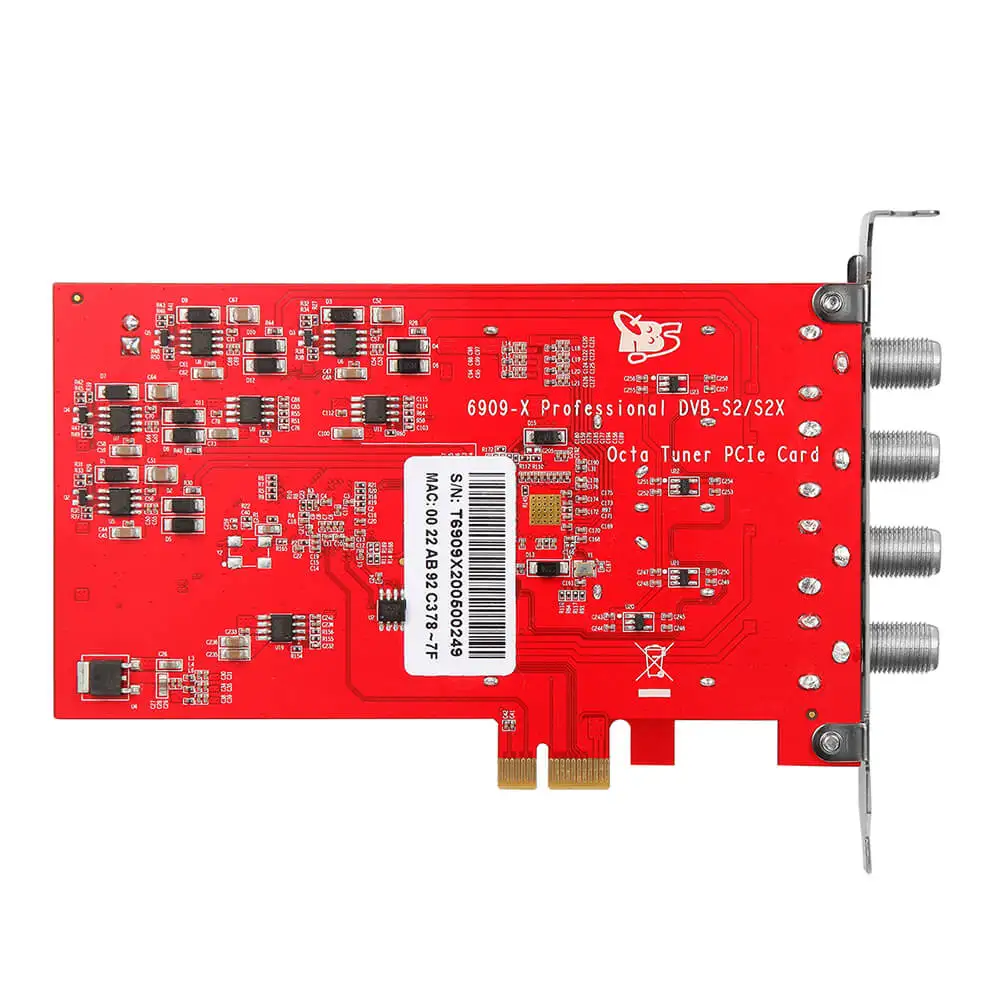 TBS6909X V2 DVB-S/S2/S2X 8 Octa H.265 TV Tuner PCIe Card