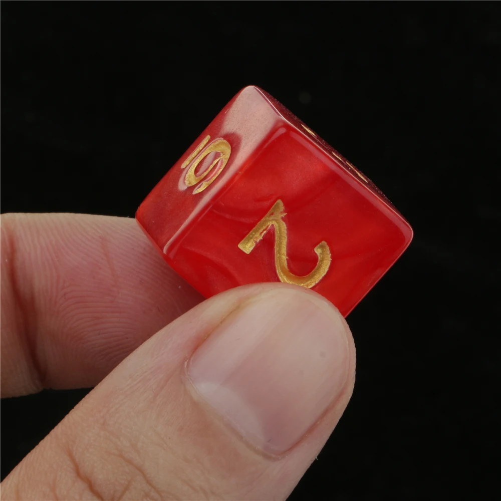 7 шт./компл. Вечерние игры игрушки портативные многогранные кости легкие для детей 8 цветов 16-22 мм пионерское мышление