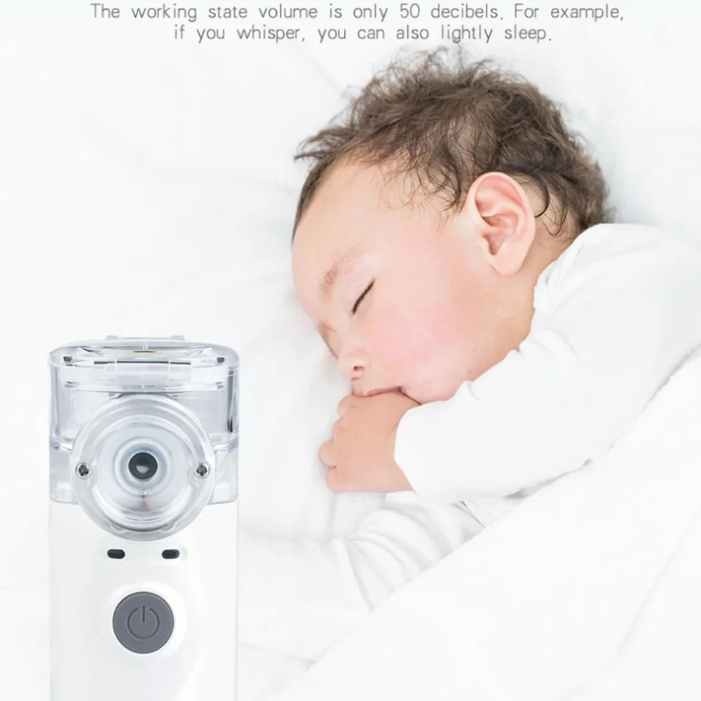 Health Care Mini Handheld portable Inhale Nebulizer silent Ultrasonic inalador nebulizador Children Adult Rechargeable Automizer