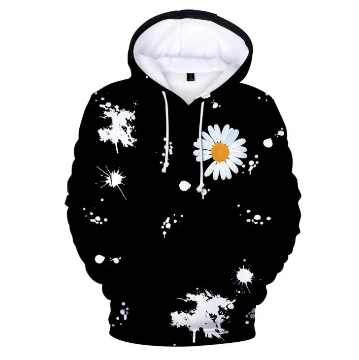 Худи Gdragon Daisy 3D G Dragon горячая Распродажа Harajuku женские худи граффити дизайн GD для