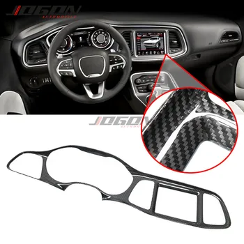 شراءالكربون الجاف ل دودج تشالينجر 2015-2020 سيارة الداخلية أداة وحدة التحكم لوحة لوحة الكسوة