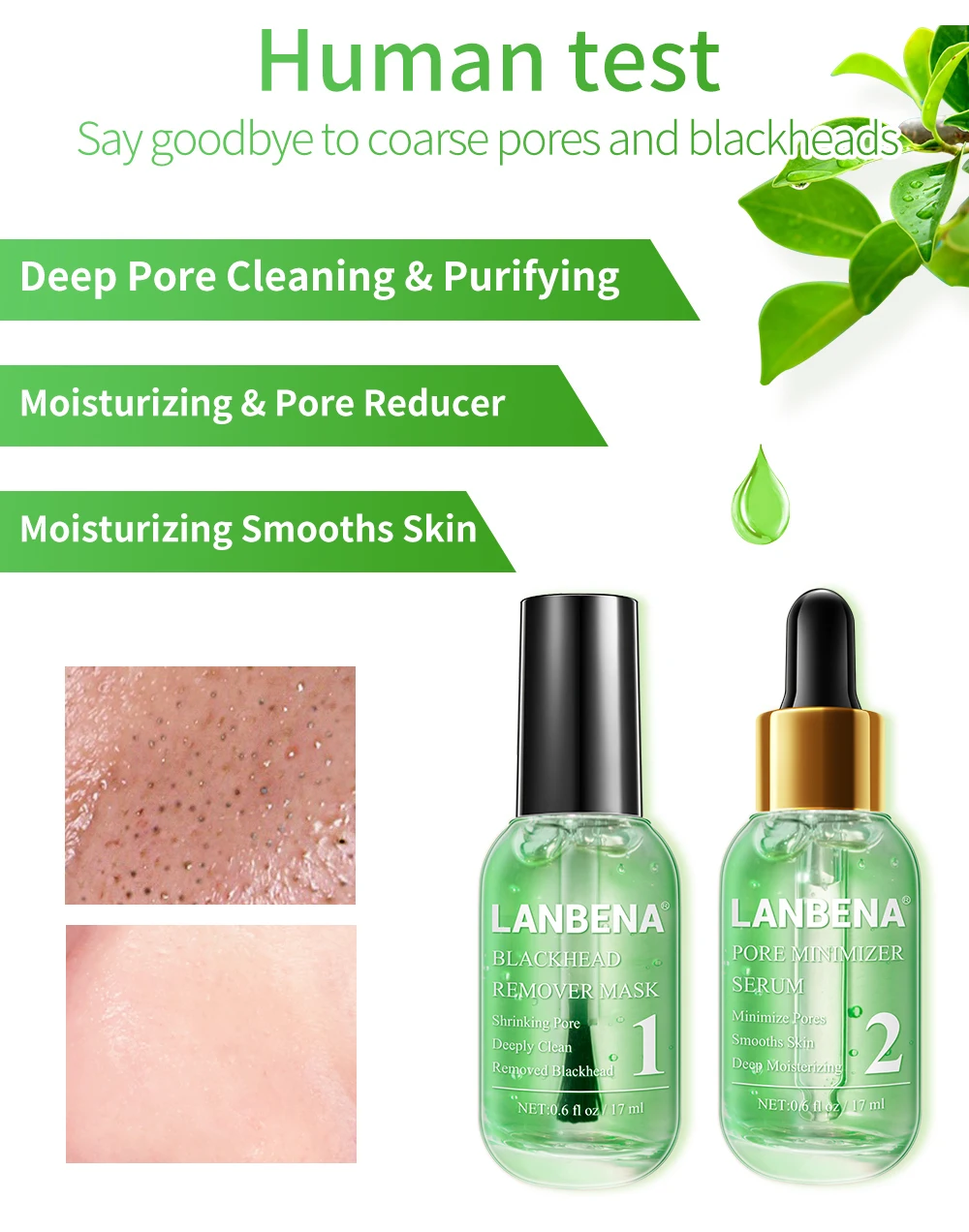 LANBENA Face Serum Blackhead Remover Shrinking Pore Acne Treatment Deep Cleaning Smoothing Skin Care Firming Essence Beauty Set 13 Hbe38ae88b45b40fbb225d3856e107206b