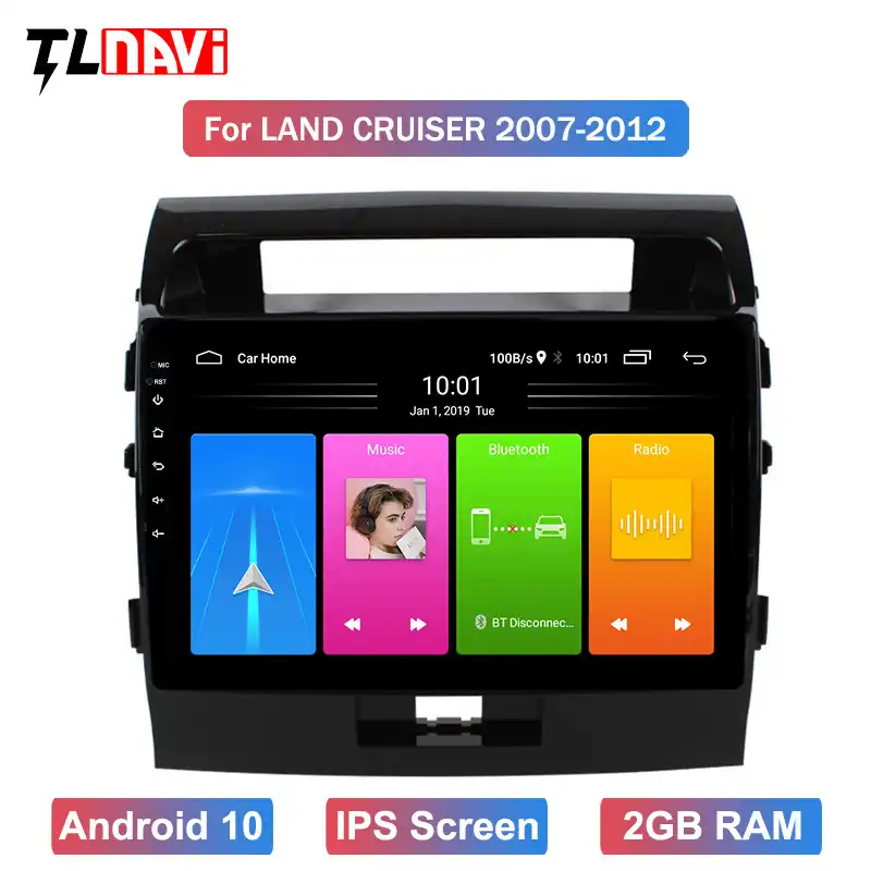 10 1 дюймовый Android автомобильный DVD GPS для 2007 2012 Toyota Land Cruiser навигационная система