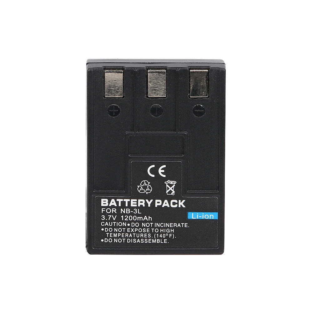 

2 Pcs/Lot Original 1000mAh NB-3L NB3L NB 3L Rechargeable Li-ion Camera Battery For For Canon PowerShot SD500 SD110 SD10 NB 3L