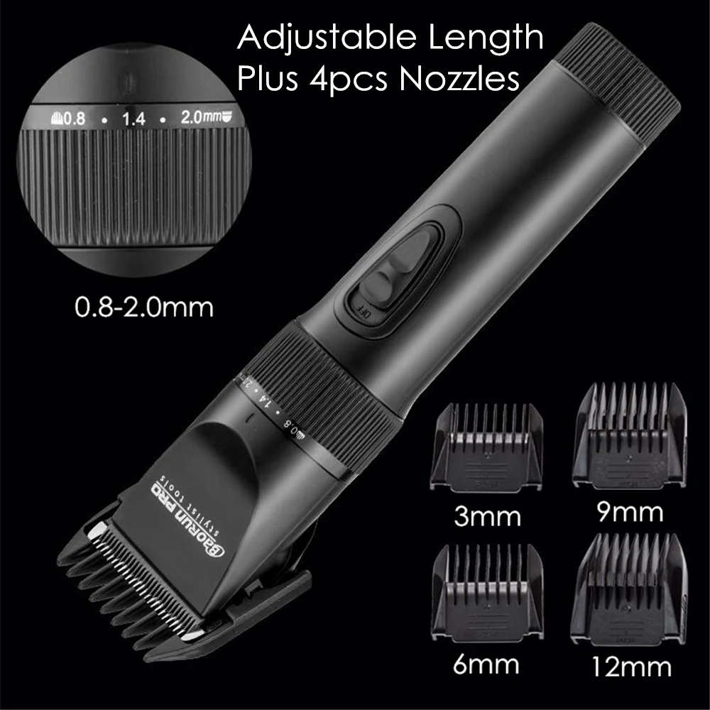 110-240V Electric Hair Clipper Hair Trimmer for Men Baby Rechargeable Beard Trimmer Ceramic Blade