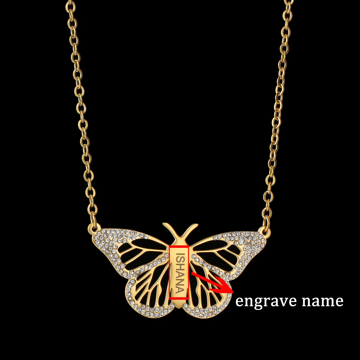 Mother of Pearl Butterfly Necklace | Joy West Collection