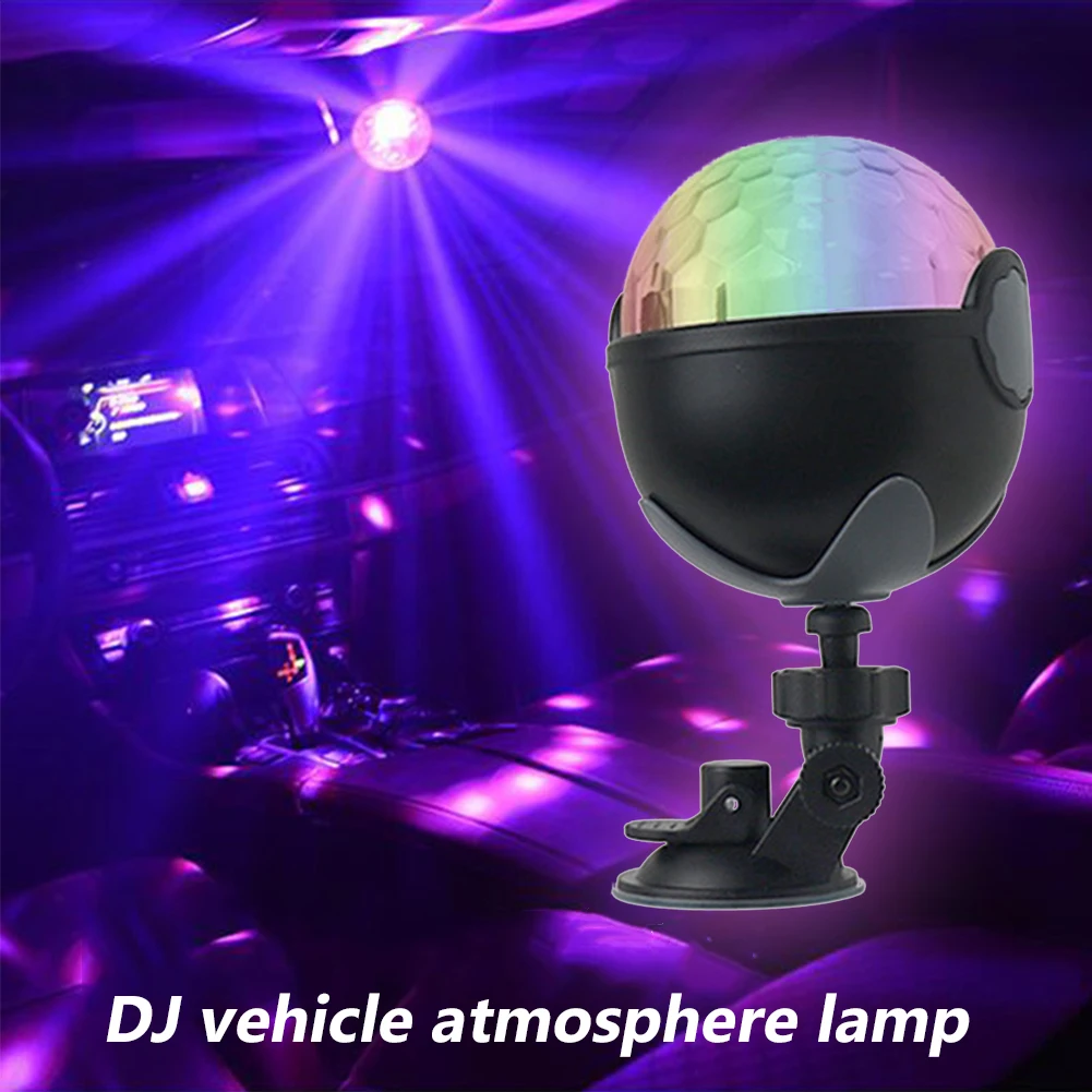 Изменение цвета Bluetooth беспроводной интерьер автомобиля вечерние DJ светильник Рождество музыкальные клубы RGB атмосфера диско шар Led сценическая лампа KTV