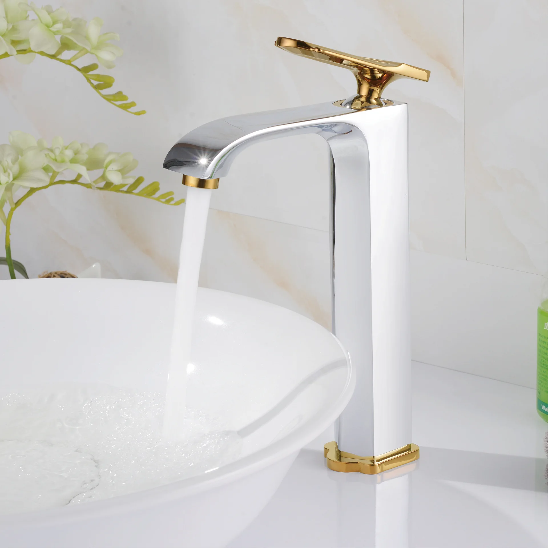 Luxury solid brass bathroom sink faucet top quality basin mixer faucet