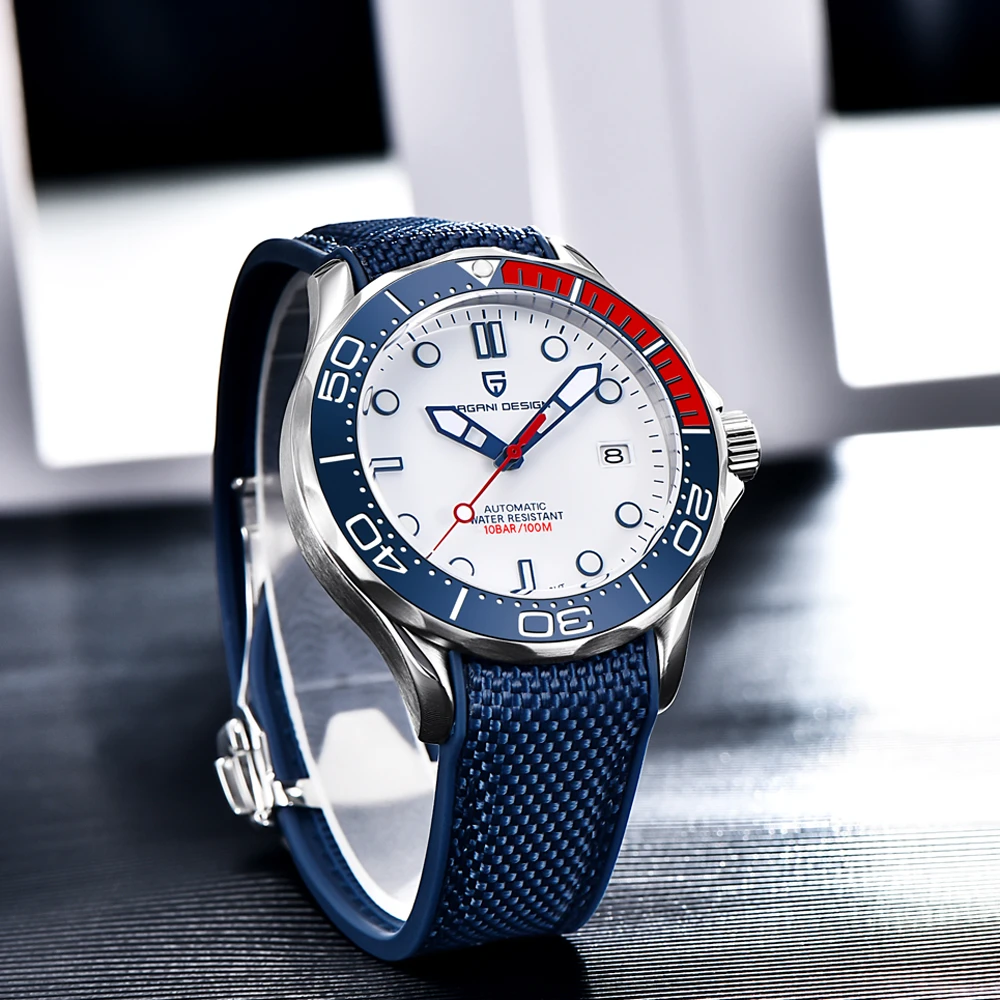 PAGANI DESIGN Series 2021 New Men's Watches Fashion Luxury Automatic Watch  Men Waterproof Silica gel Wristwatch NH35A Clock