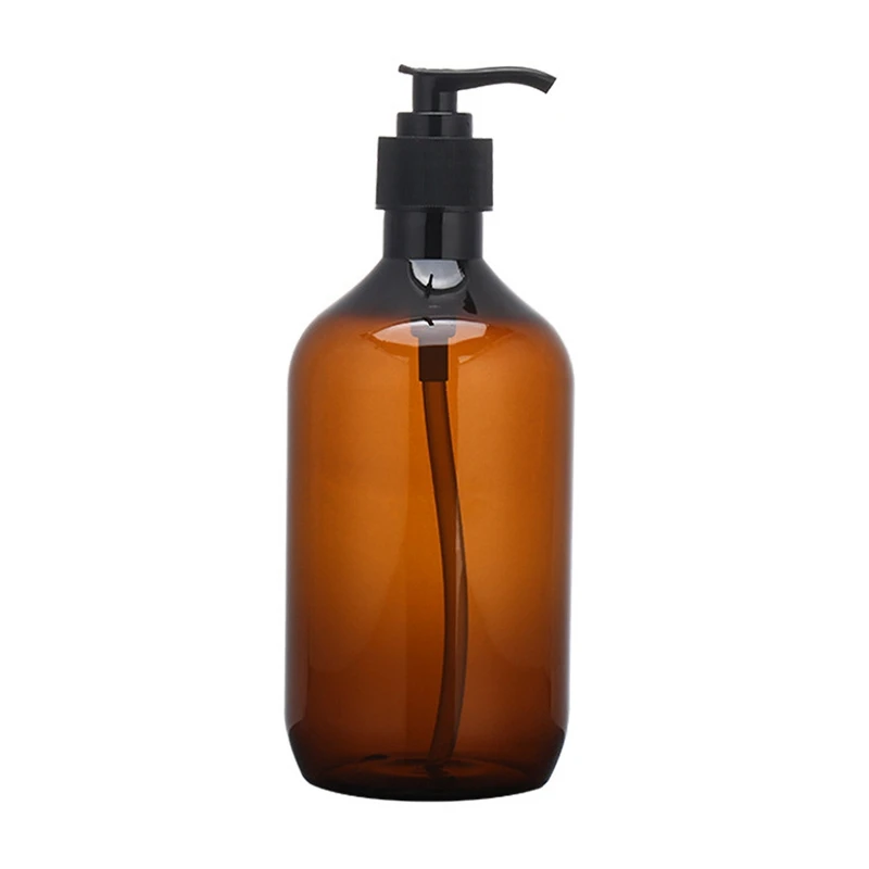 Brown Plastic Refillable Shampoo Bottles Empty Soap Dispenser Jars For Shampoo Pressed Pump Bottle Shower Gel Lotion Containers soap dispenser hand sanitizer dispenser refillable bottle soap dispenser bottle foaming soap dispenser refillable plastic bottles plastic lotion bottle