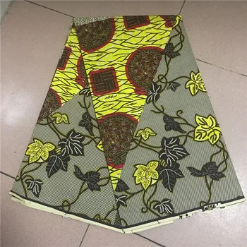 

100% Cotton Printed wax cloth Real Veritable Printed wax cloth 2020 Hot Sale Wax 6 Yards For Patchwork