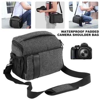 

Waterproof DSLR Camera Bag Travel Shoulder Bag Adjustable Camera Case Camera Handbags for Nikon Canon Lens Photography Package
