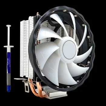 

Led Silent Desktop Computer Copper CPU Cooler 12V Cooling Durable 3 Pin RGB Fan 2 Heatpipes Radiator For LGA 1155/1151 AMD