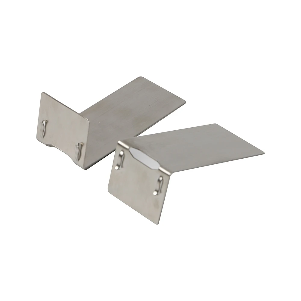 l Shape Shelf Top Stainless Steel Label Sign Price Tag Food Name Card Info Clip Display Stand Talker Rack