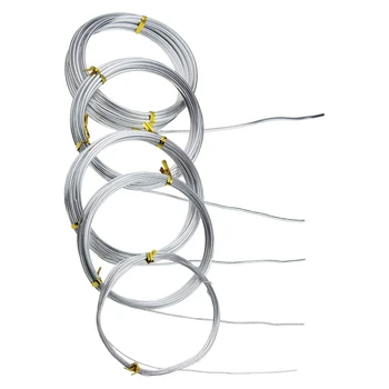 

Silver Aluminum Craft Wire 1 mm 1.5 mm 2 mm 2.5 mm and 3 mm in Thickness Aluminum Wire Rolls for DIY Sculpture and Craft