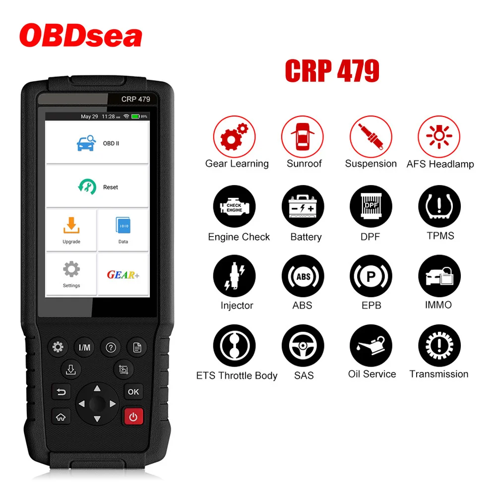 Launch X431 CRP479 OBD2 сканер ABS EPB DPF Oil SAS сброс автомобильный диагностический инструмент Профессиональный OBD2 автомобильный сканер launch X431
