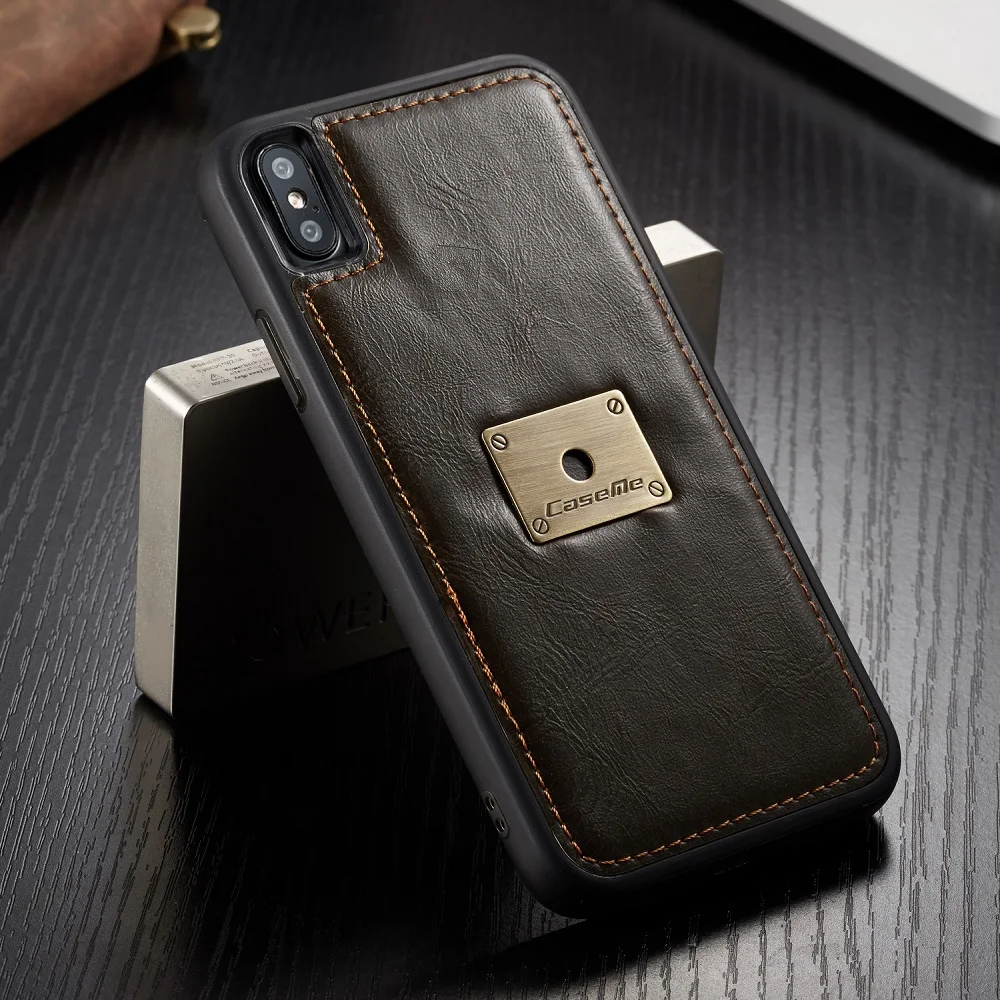 Роскошный кожаный чехол бумажник с отделением для карт iPhone xs max xr x 11 чехлы