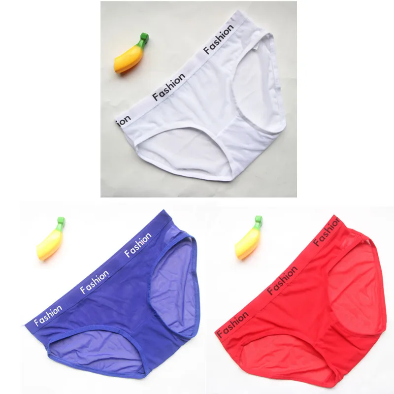 white blue red 3 шт./компл. принт с буквами сексуальный женские прозрачные трусики нижнее белье Мода с низкой посадкой дышащее нижнее белье Бесшовные женские трусы WHP07 - Цвет: white blue red