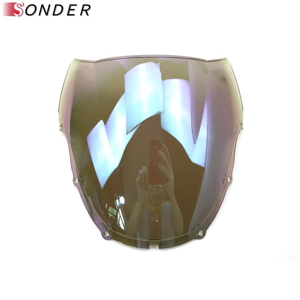 For Honda CBR 600 F4 1999 2000 99 00 Black Windshield WindScreen Double Bubble cbr 600 f4 CBR600 cbr600 CBR600RR RR rr