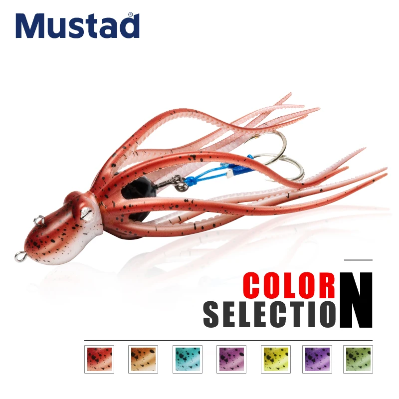 MUSTAD-anzuelos para pesca vertical, anzuelos suaves de 120g, 150g, 170g, 200g, 230g, 260g, anzuelos de asistencia, cebo de arrastre lento o de paso lento