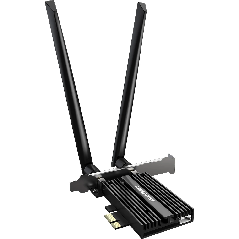 Adaptador sem Fio Placa de Rede Dupla-faixa Mbps Wifi Intel Ax200 Pro Pcie-x1 2.4g – 5g Bluetooth 5.0 Adaptador 3000 6