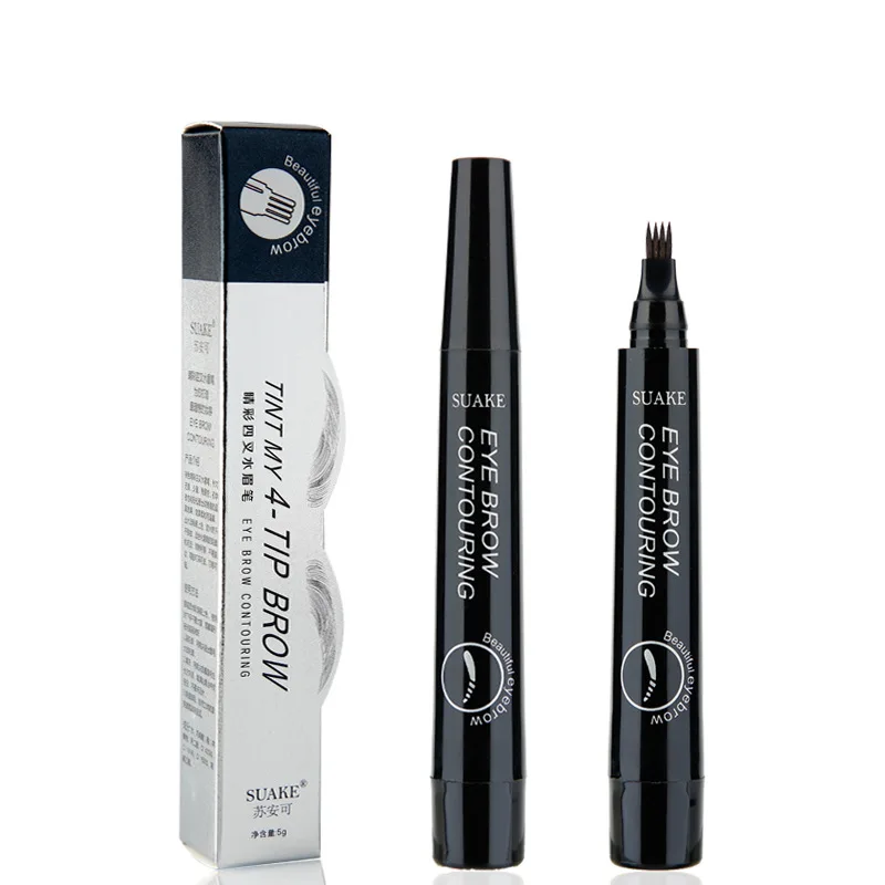 5 Colors Liquid Eyebrow Pencil Professional Waterproof Long-lasting Brow Pencil makeup tool Set Women Beauty Easy to Wear 28D