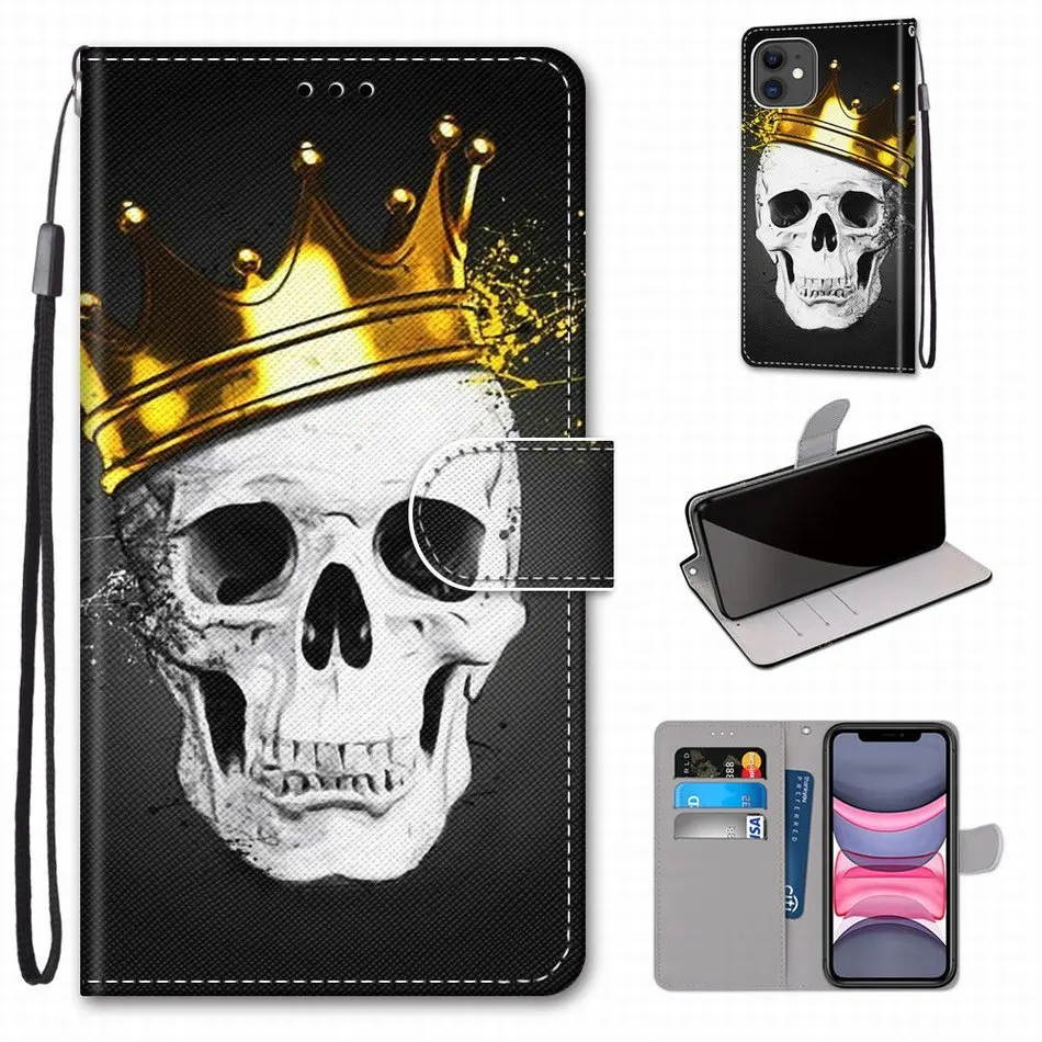 Флип чехол Fierce Lion Tiger Wolf для Samsung Galaxy A10 A10S A20S A20E A20 A2 Core A30 A40 A50 A60 A70 A80 Capa