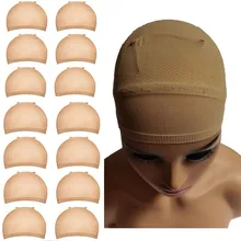 

30PCS (15Packs) NEW Deluxe Dream Beige Wig Cap Fashion Stretchable Mesh Wig Caps Stretchable Elastic Hair Net