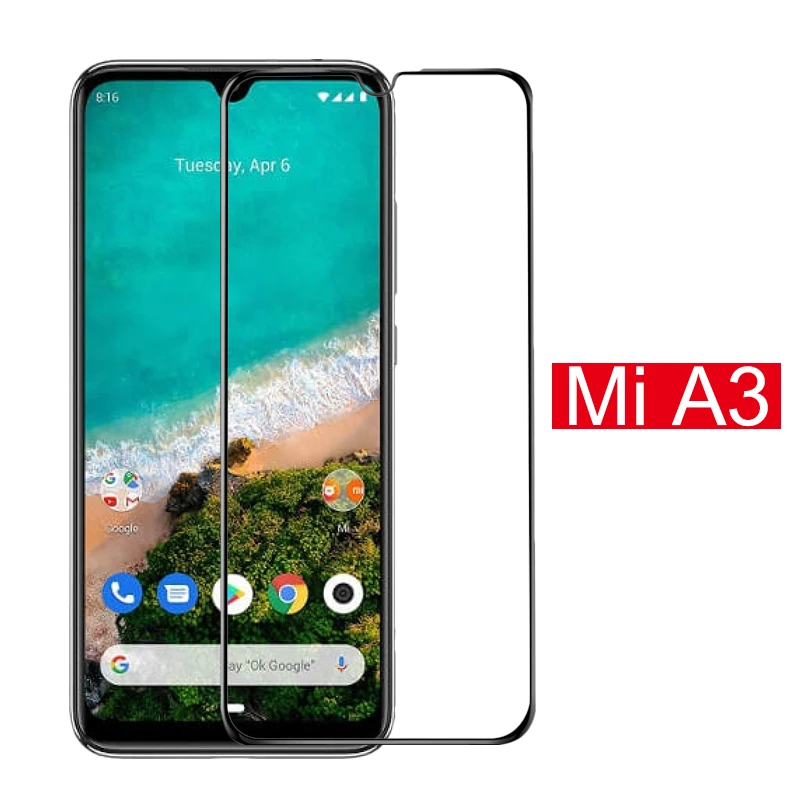 2 шт. Защитное стекло для камеры Xiaomi mi A3, Защитное стекло для Xio mi Xao mi My 9T mi A3 9 Lite, Защитная пленка для передней панели - Цвет: Only Glass