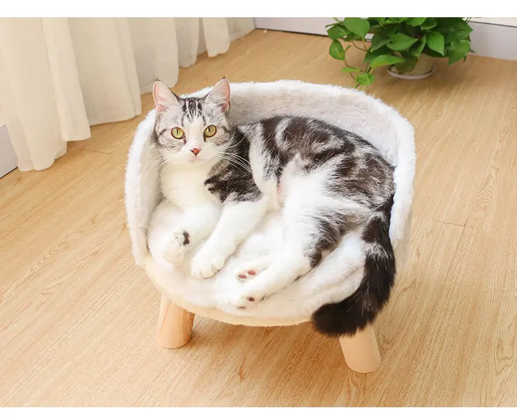 Коралловый флис зима Теплый кот диван матрас съемный щенок спальное место диван кошка гнездо котенок матрас мебель для домашних животных