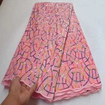 

Fashion Velvet With Sequins African French Velvet Lace Fabric High Quality Nigerian Velvet Lace Fabric For Garment Sewing 01