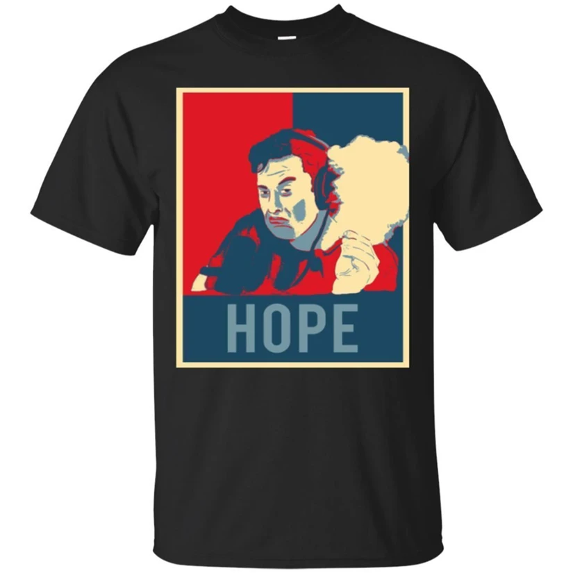 Elon Musk Smoking Hope T-Shirt Funny Men'S Tee Shirt Short Sleeve S-3Xl Full-Figured |