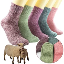 Wool Cashmere Thick Socks Sports Women Lady Soft Cotton Casual Warm Winter Russian Cold Resistance Sock Xmas Gift